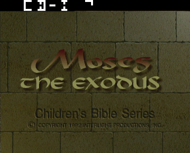 Moses - The Exodus Title Screen